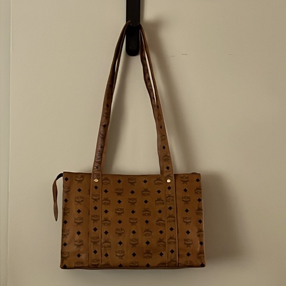 Vintage MCM Shopper Tote Cognac Visetos made in Germany - Picture 3 of 15